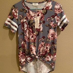 Orange Creek Floral Tee
